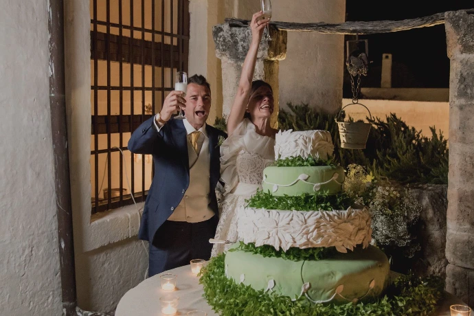 sposi torta nuziale